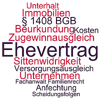 Die wichtigsten Themen beim Ehevertrag