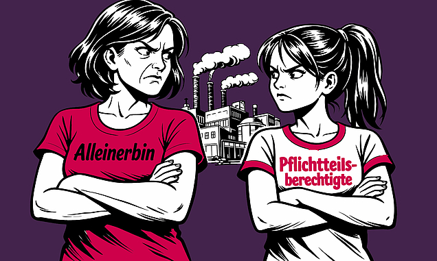 Die enterbte Tochter streitet mit der Mutter als Alleinerbin über die Bewertung des Unternehmens für die Berechnung des Pflichtteils