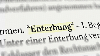 Definition Enterbung